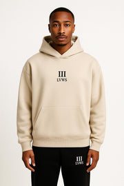 L.O.G.S Beige Logo Hoodie