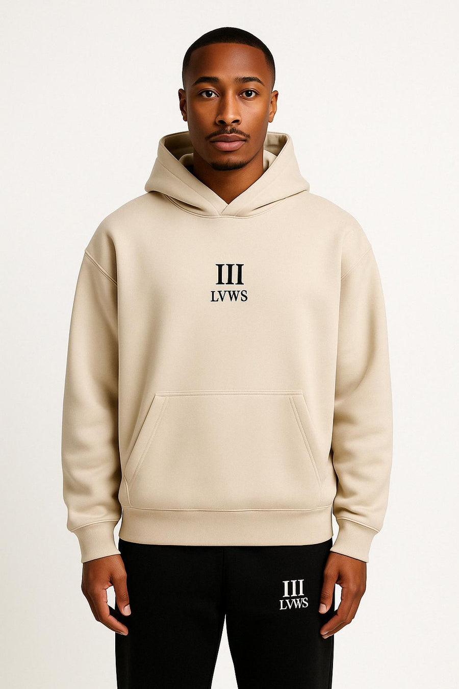 L.O.G.S Beige Logo Hoodie