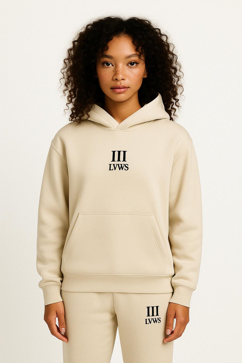 L.O.G.S Beige Logo Hoodie